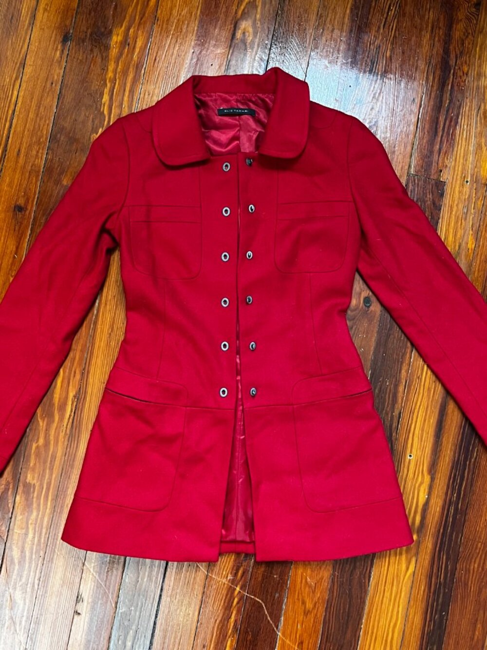 Red Wool Coat - Picture 10 of 12